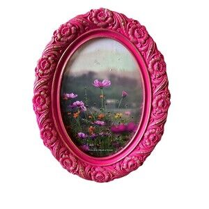 Isaac Jacobs 4X6 Pink Gold Cottagecore Frame Photo Tabletop & Wall Display...